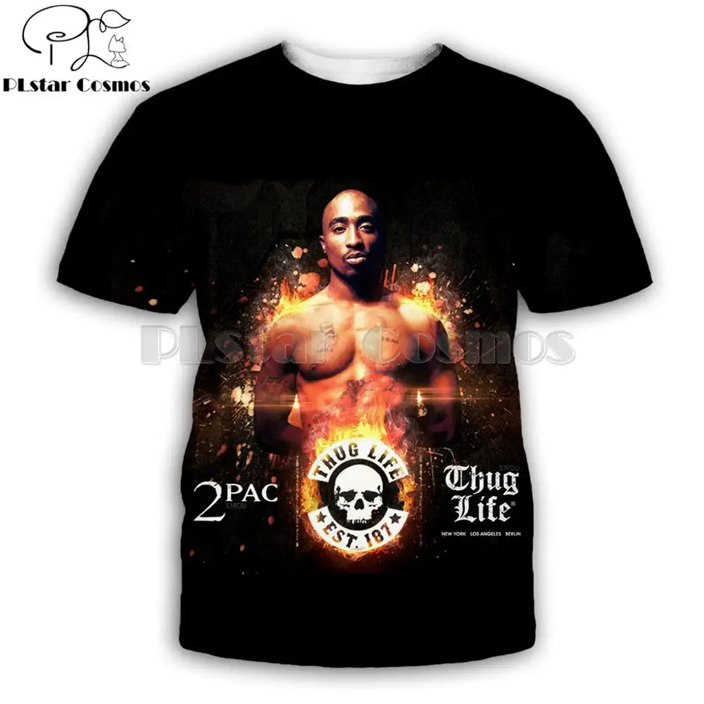 PLstar Cosmos Brand short sleeve Rapper 2pac Tupac 3d Print T-Shirt Unisex Hip hop t shirts Streetwear summer Casual Tee shirts
PLstar Cosmos Brand short sleeve Rapper 2pac Tupac 3d Print T-Shirt Unisex Hip hop t shirts Streetwear summer Casual Tee shirts