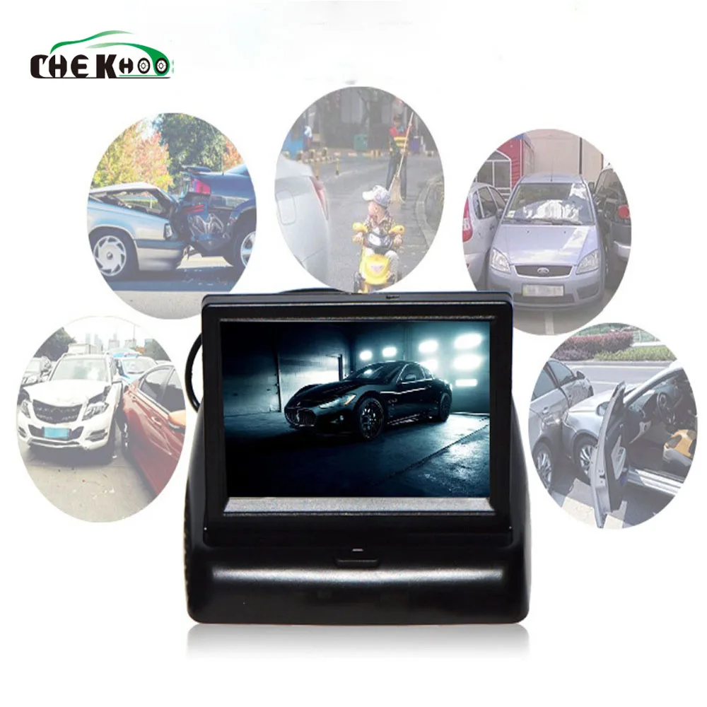 4.3 Inch TFT LCD Car Monitor Foldable Monitor Display Parking System for Car Rearview Monitors NTSC PAL
4.3 Inch TFT LCD Car Monitor Foldable Monitor Display Parking System for Car Rearview Monitors NTSC PAL