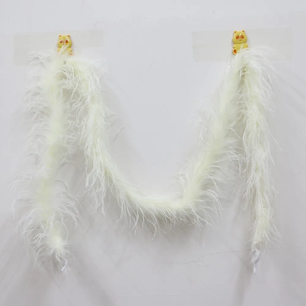 2Meter DIY Ostrich Beige Plumage Home Room Dyed Feather Boa Festival Events Cloth trim Wedding Party Decoration festive Supplies
2Meter DIY Ostrich Beige Plumage Home Room Dyed Feather Boa Festival Events Cloth trim Wedding Party Decoration festive Supplies