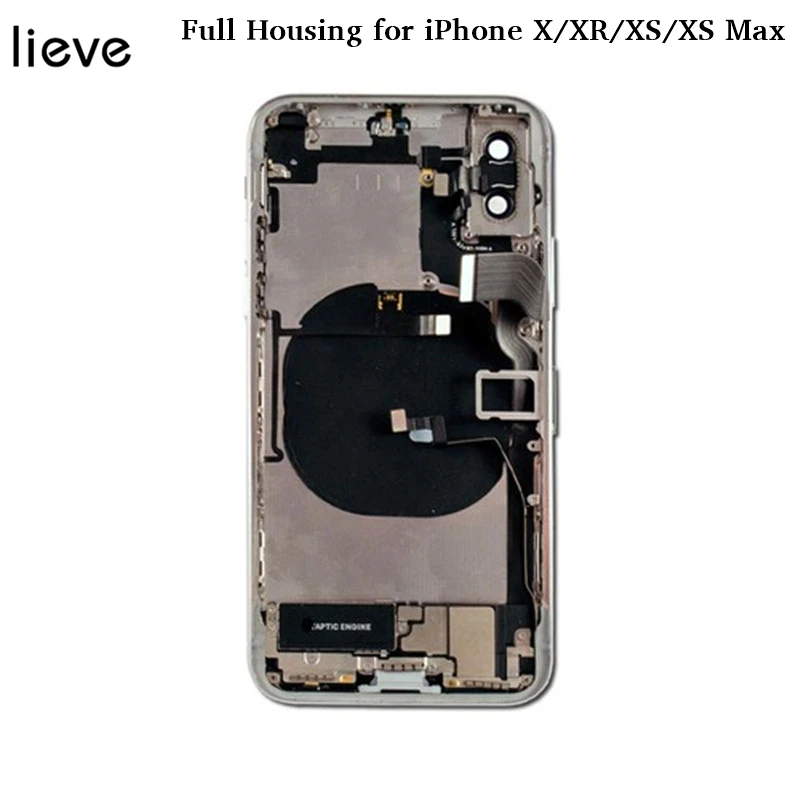 Для iphone X XS XR max задняя средняя рамка Шасси Полный Корпус в сборе Крышка