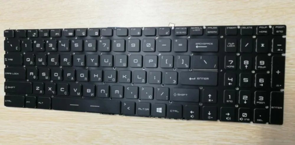 Новая клавиатура для ноутбука MSI GL62M GL62VR GL62MVR GL72M GV62 PE62 PL62 series с русской раскладкой