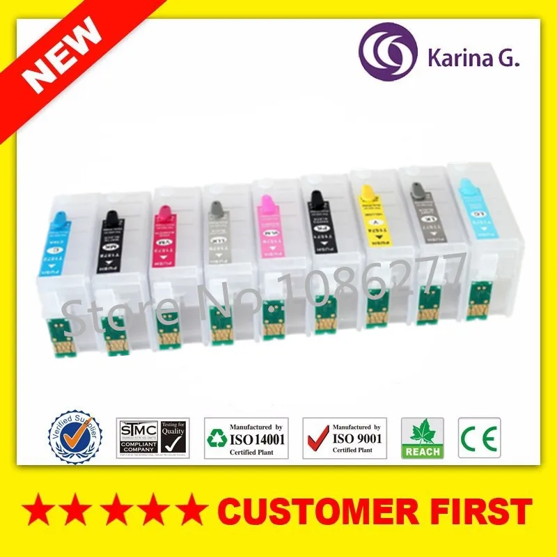 9pcs Empty Refillable ink cartridge for T1571 T1579 for Epson Stylus Photo R3000 printer with chip
9pcs Empty Refillable ink cartridge for T1571 T1579 for Epson Stylus Photo R3000 printer with chip