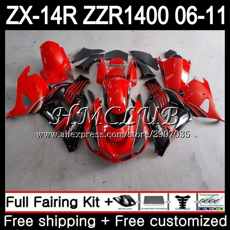 Kit For KAWASAKI NINJA ZX 14R 2006 2007 2008 2009 2010 2011 68HC.11 ZX-14R ZZR1400 Hot red black ZX14R 06 07 08 09 10 11 Fairing
Kit For KAWASAKI NINJA ZX 14R 2006 2007 2008 2009 2010 2011 68HC.11 ZX-14R ZZR1400 Hot red black ZX14R 06 07 08 09 10 11 Fairing