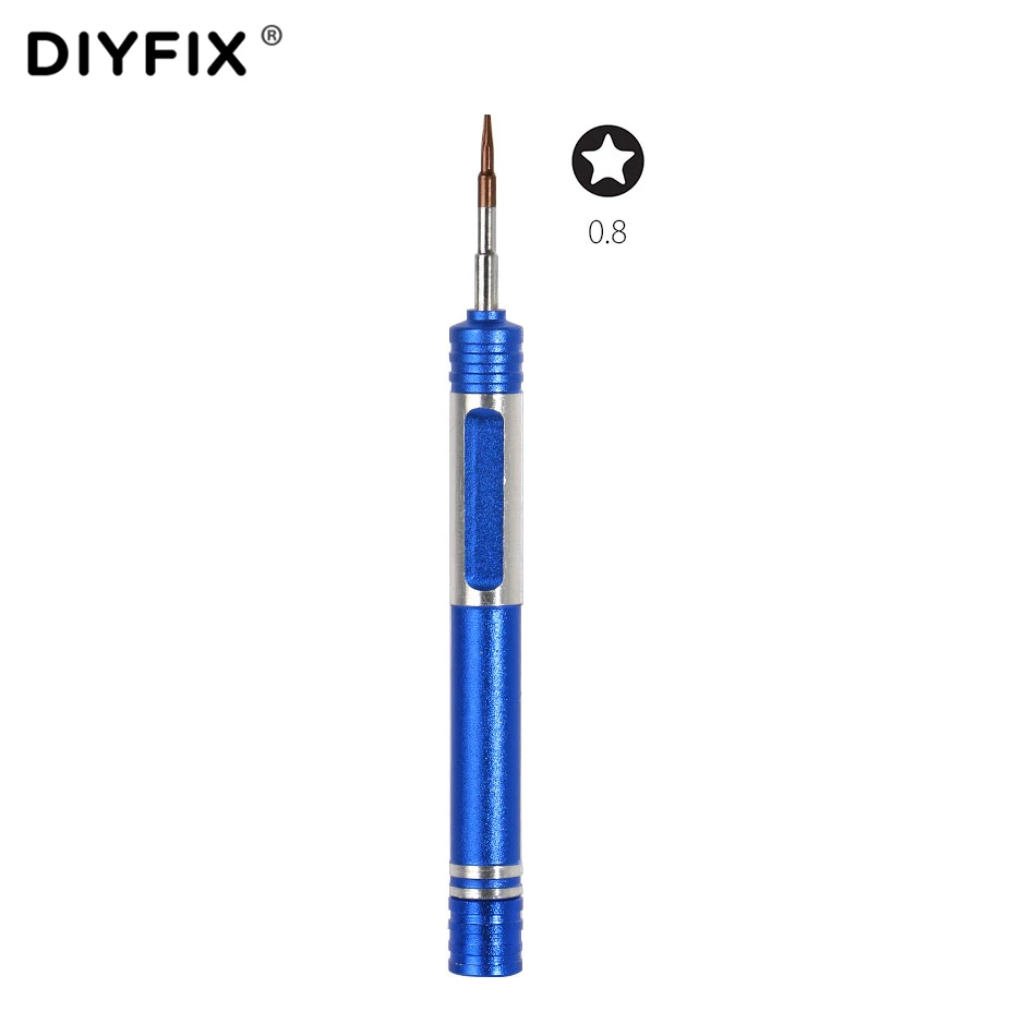 DIYFIX 0.8mm Star Pentalobe Screwdriver for Apple iPhone 8 7 6s 6 5s 5c 5 SE Bottom 5-Point Screws Opening Tool
DIYFIX 0.8mm Star Pentalobe Screwdriver for Apple iPhone 8 7 6s 6 5s 5c 5 SE Bottom 5-Point Screws Opening Tool