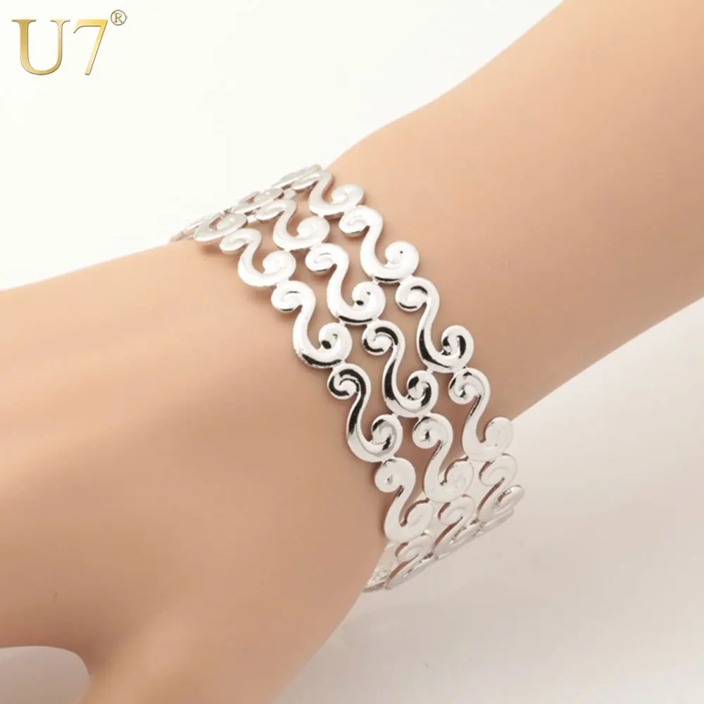 U7 Trendy S Letter Bracelet Bangle Gold Color Vintage Cuff Bracelets Bangles For Women Men Jewelry H404
U7 Trendy S Letter Bracelet Bangle Gold Color Vintage Cuff Bracelets Bangles For Women Men Jewelry H404