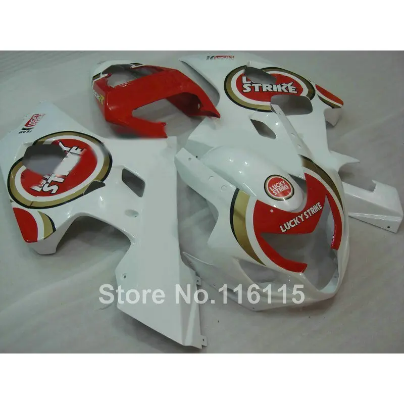 High quality fairing kit for SUZUKI GSXR600 750 K4 2004 2005 red white LUCKY STRIKE fairings GSXR600 GSXR750 04 05 A681
High quality fairing kit for SUZUKI GSXR600 750 K4 2004 2005 red white LUCKY STRIKE fairings GSXR600 GSXR750 04 05 A681