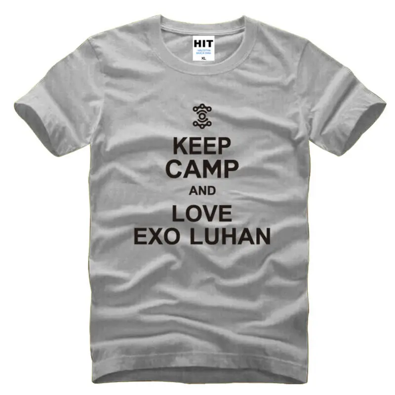 Keep Camp and Love EXO Luhan Letter Print Men T Shirt Tshirt 2016 Mens Short Sleeve Cotton Novelty T-shirt Tee Camisetas Hombre
Keep Camp and Love EXO Luhan Letter Print Men T Shirt Tshirt 2016 Mens Short Sleeve Cotton Novelty T-shirt Tee Camisetas Hombre
