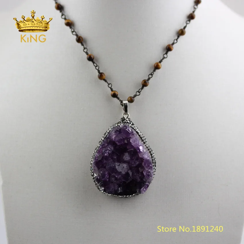 2PCS High AAA Quality Beauty Amethysts Pendant Jewelry,Rock Quartz Purple Crystals Pave Rhinestone Slab Charms DIY Necklace YT46
2PCS High AAA Quality Beauty Amethysts Pendant Jewelry,Rock Quartz Purple Crystals Pave Rhinestone Slab Charms DIY Necklace YT46