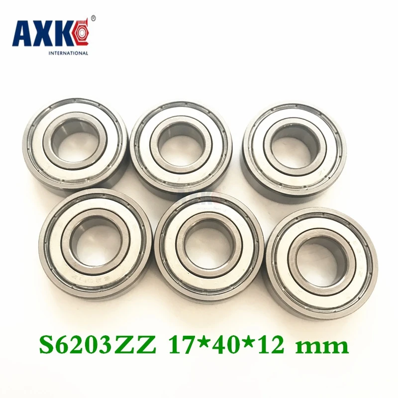 Axk 10pcs Free Shipping Sus440c Environmental Corrosion Resistant Stainless Steel Deep Groove Ball Bearings S6203zz 17*40*12 Mm
Axk 10pcs Free Shipping Sus440c Environmental Corrosion Resistant Stainless Steel Deep Groove Ball Bearings S6203zz 17*40*12 Mm