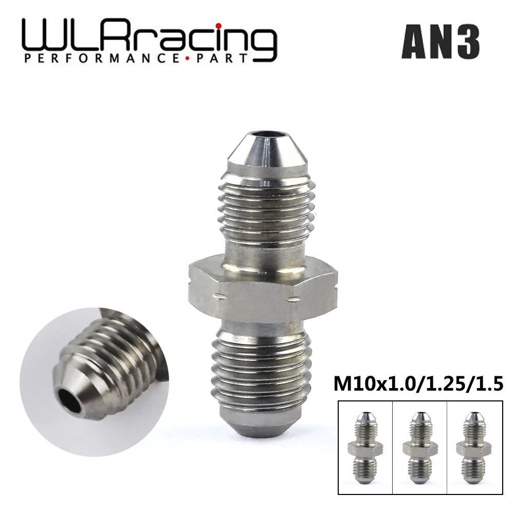 WLR RACING-AN3 Male 3/8x24 UNF to M10x1.25/M10x1.5/M10x1.0 Male Bubble Flare из нержавеющей стали, тормозные фитинги, адаптер
WLR RACING-AN3 Male 3/8x24 UNF to M10x1.25/M10x1.5/M10x1.0 Male Bubble Flare из нержавеющей стали, тормозные фитинги, адаптер