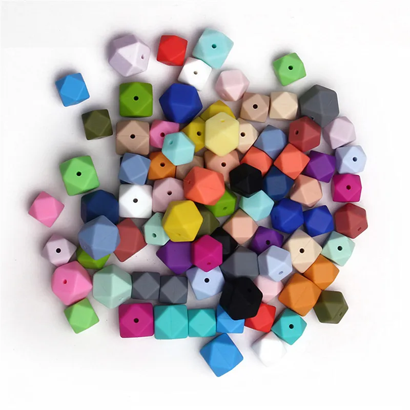 Chenkai 50pcs 14mm BPA Free Silicone Hexagon Teether Beads DIY Baby Shower Pacifier Dummy Necklace Jewelry Toy Accessories
Chenkai 50pcs 14mm BPA Free Silicone Hexagon Teether Beads DIY Baby Shower Pacifier Dummy Necklace Jewelry Toy Accessories