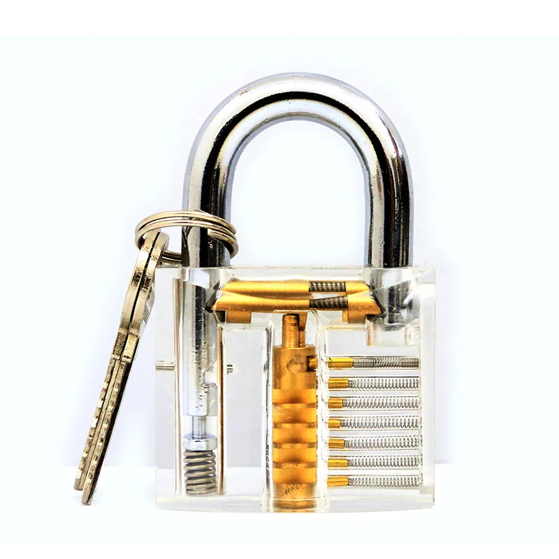 

Padlock Lock Training Skill Pick View Padlock Cutaway Inside View Of Practice Transparent For Locksmith With Smart Keys