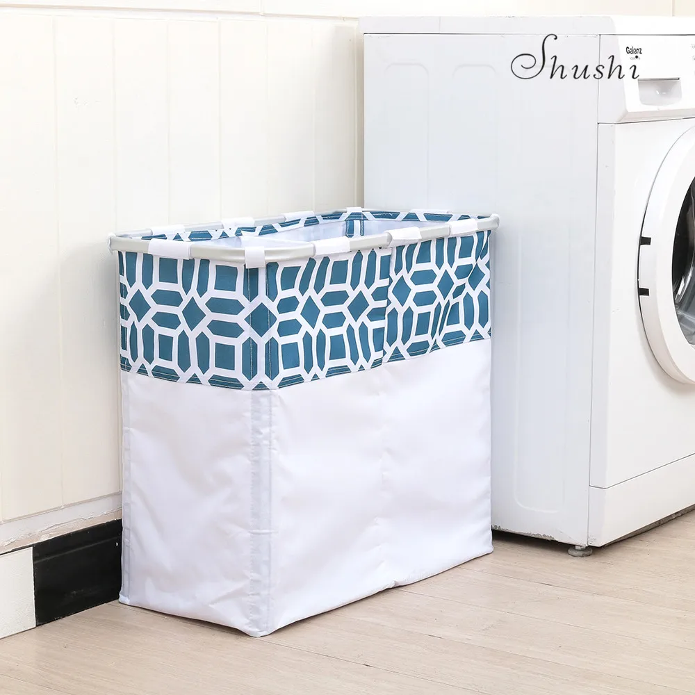 Большая складная металлическая корзина Shushi для хранения домашнего белья, водонепроницаемая сумка-Органайзер для грязного белья 
Большая складная металлическая корзина Shushi для хранения домашнего белья, водонепроницаемая сумка-Органайзер для грязного белья
