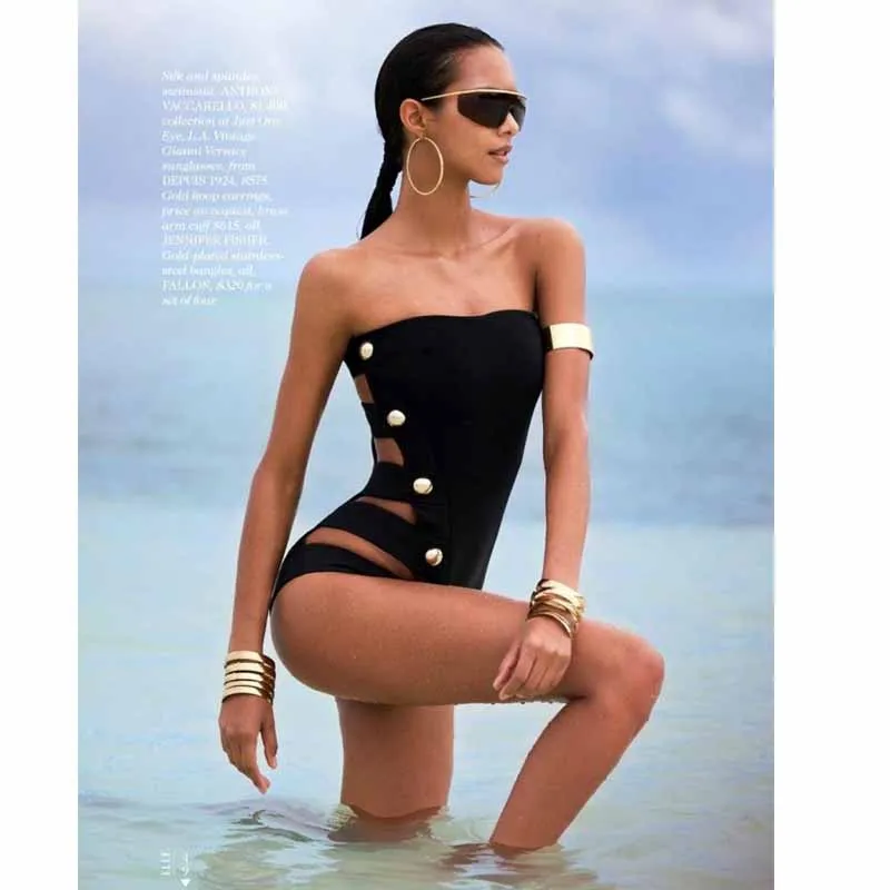 High Quality Sexy Women One Piece Black Strap Swimsuit Monokini Swimwear Strapless Bathing Suit Bodysuit Maillot De Bain Femme
High Quality Sexy Women One Piece Black Strap Swimsuit Monokini Swimwear Strapless Bathing Suit Bodysuit Maillot De Bain Femme