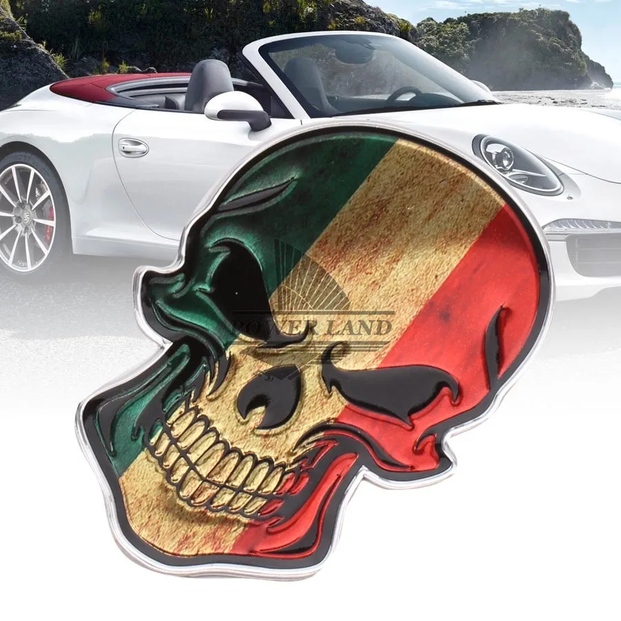 Aluminum Car Styling Refitting Car Motorcycle Italy Flag Skull Decal Sticker Badge Emblem Universal Fit for Most Car Truck
Aluminum Car Styling Refitting Car Motorcycle Italy Flag Skull Decal Sticker Badge Emblem Universal Fit for Most Car Truck
