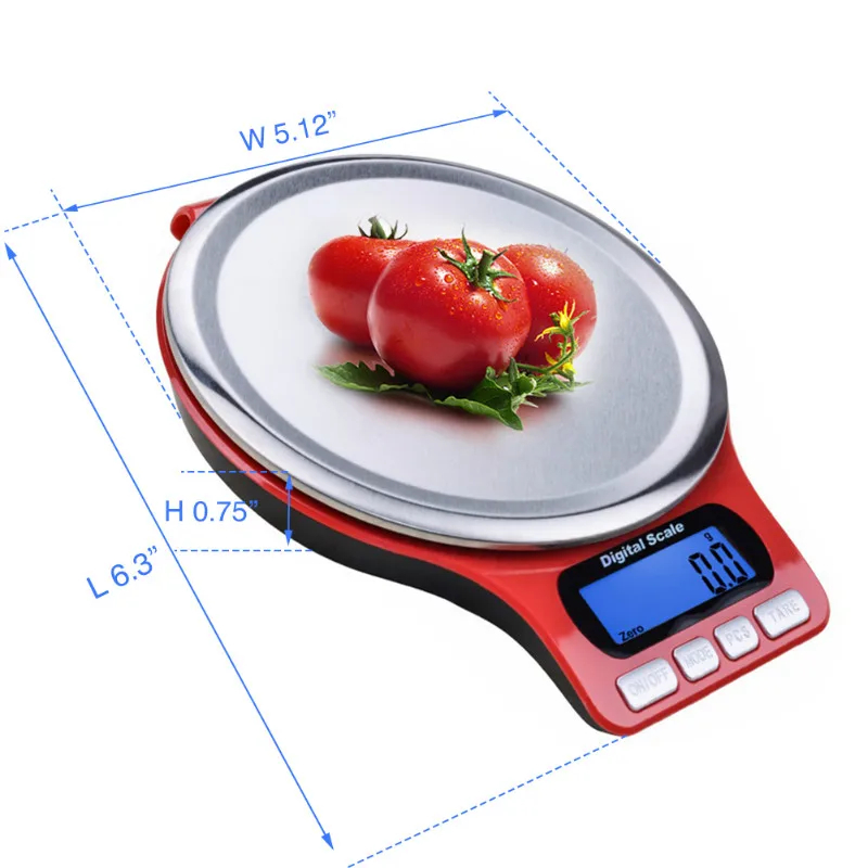 5Kg/0.1g LCD Digital Kitchen Scale Precision Sensor Mini Electronic Weighing Scale Food Measuring Weighing Scale Balance
5Kg/0.1g LCD Digital Kitchen Scale Precision Sensor Mini Electronic Weighing Scale Food Measuring Weighing Scale Balance