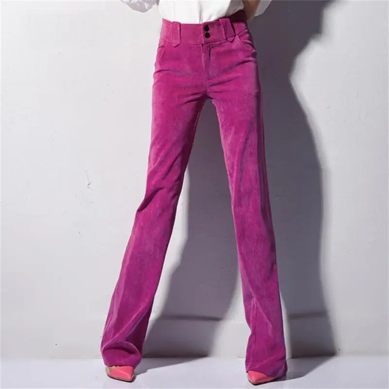 Spring Fashion Women's Flare pants High waist casual pants corduroy pants trousers straight trousers stretch Slim large size Ms
Spring Fashion Women's Flare pants High waist casual pants corduroy pants trousers straight trousers stretch Slim large size Ms