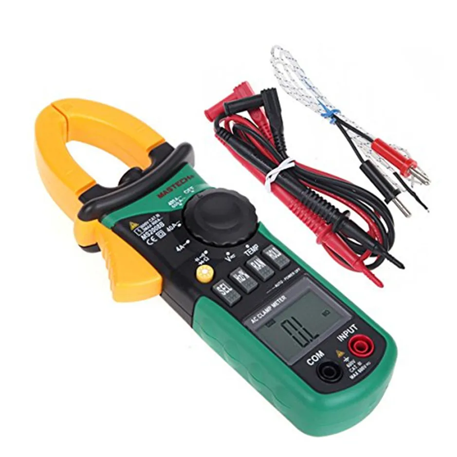 Original MASTECH MS2008B Auto Manual Range Digital Clamp AC Volt Current Res Cap Temp Freq Meter Free shiping
Original MASTECH MS2008B Auto Manual Range Digital Clamp AC Volt Current Res Cap Temp Freq Meter Free shiping
