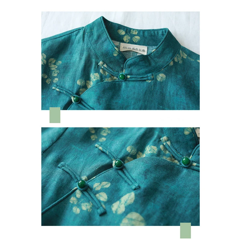 LZJN Long Sleeve Chinese Dress Spring Women Long Tunic Dresses Vintage Cheongsam Ethnic Qipao Linen Robe Femme 7685
LZJN Long Sleeve Chinese Dress Spring Women Long Tunic Dresses Vintage Cheongsam Ethnic Qipao Linen Robe Femme 7685
