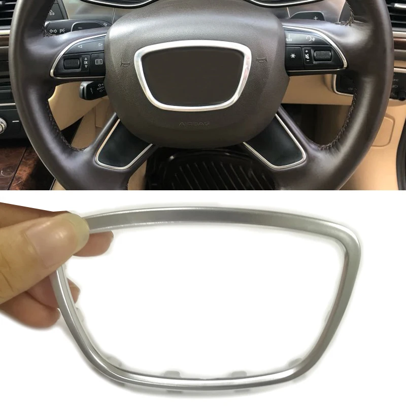 ABS chrome steering wheel trim center emblems logo frame sticker accessories for Audi A3 S3 8V A4 B8 B9 A6 C7 Q3 Q5 Q7
ABS chrome steering wheel trim center emblems logo frame sticker accessories for Audi A3 S3 8V A4 B8 B9 A6 C7 Q3 Q5 Q7