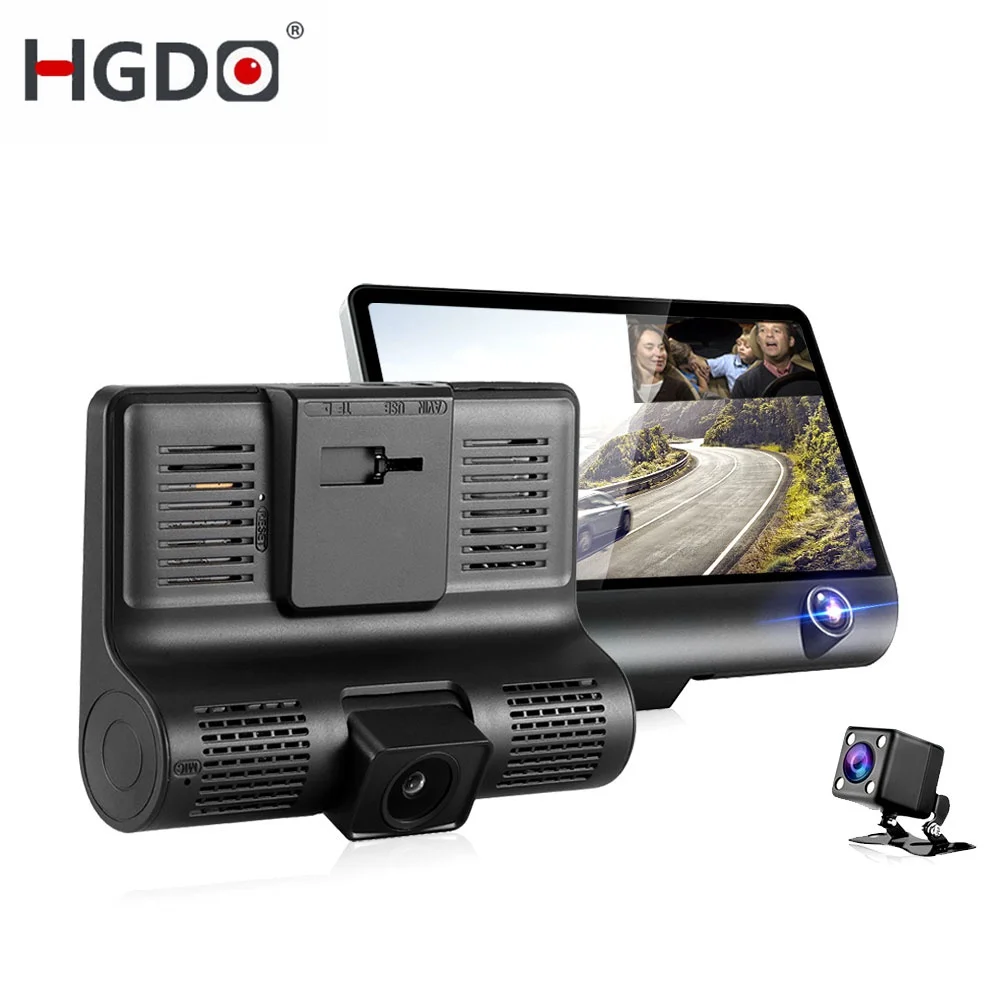 HGDO Car DVR 3 Cameras Lens 4.0 Inch Dash Camera Dual Lens With Rearview Camera Video Recorder Auto Registrator Dvrs Dash Cam 
HGDO Car DVR 3 Cameras Lens 4.0 Inch Dash Camera Dual Lens With Rearview Camera Video Recorder Auto Registrator Dvrs Dash Cam