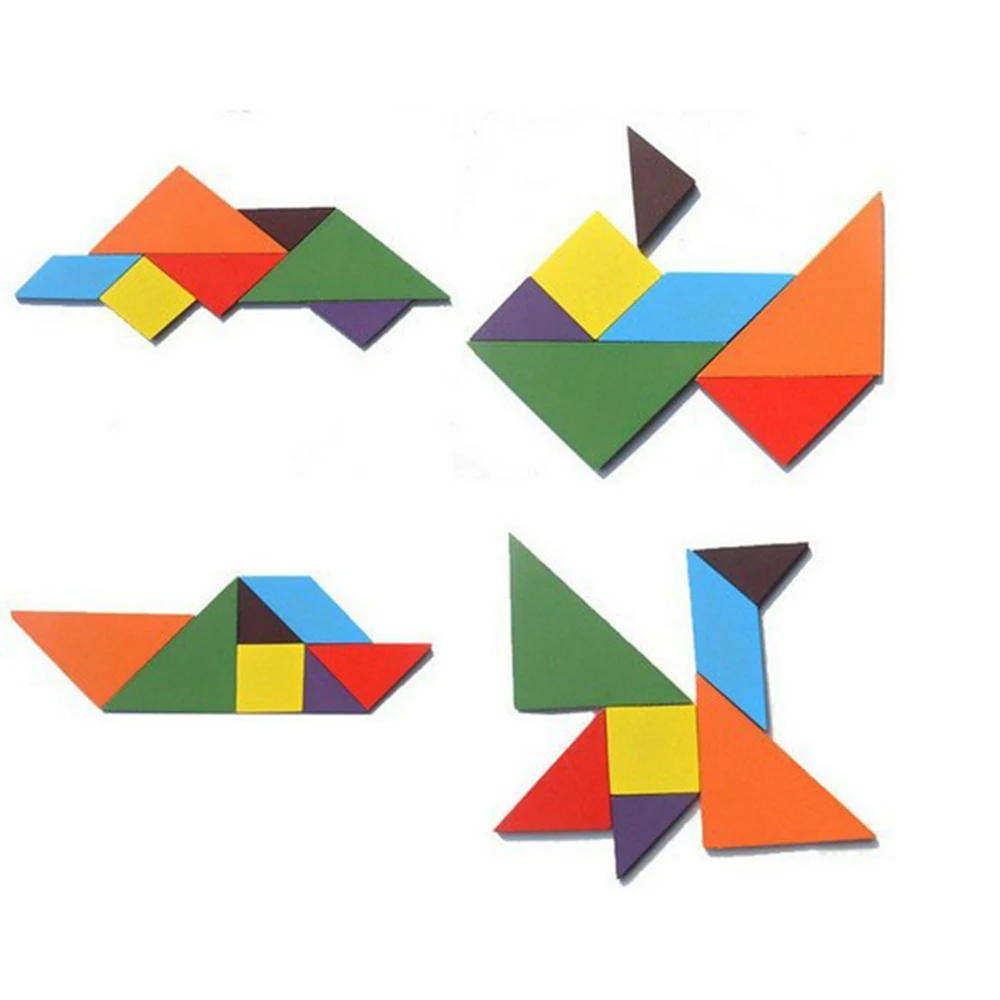 Geomitric DIY Jigsaw Puzzle Wooden Children Educational Junior Tangram Learning Set Shape Cognition Toys
Geomitric DIY Jigsaw Puzzle Wooden Children Educational Junior Tangram Learning Set Shape Cognition Toys