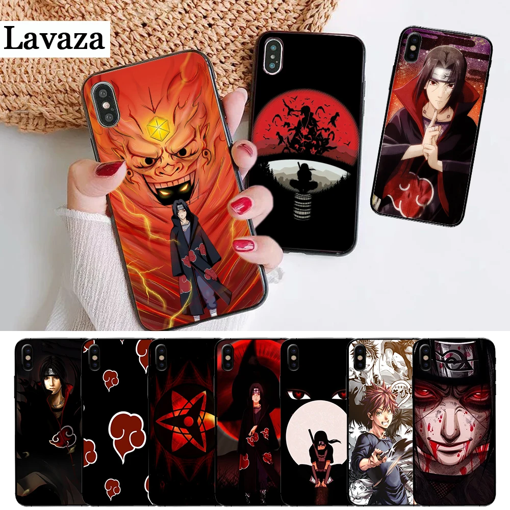 Силиконовый чехол Naruto Itachi Uchiha с японским рисунком для iPhone 5 5S 6 6S Plus 7 8 11 Pro X XS Max