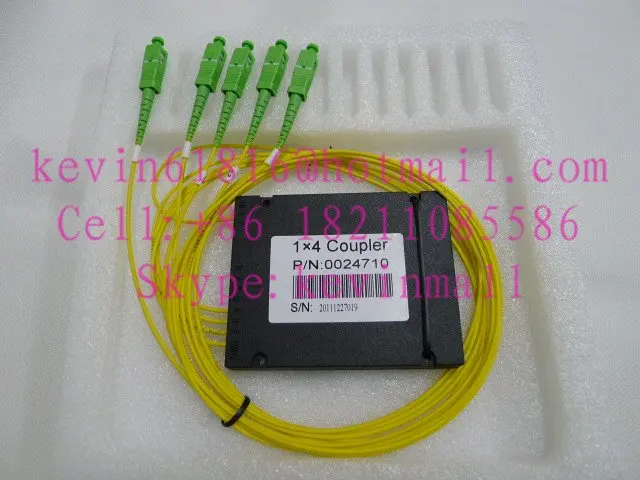 1x4 PLC сплиттер siglemode SC/APC FC ST LC SC/PC коннектор ODN. Волокнистый сердечник|sc sc|sc apclc sc |