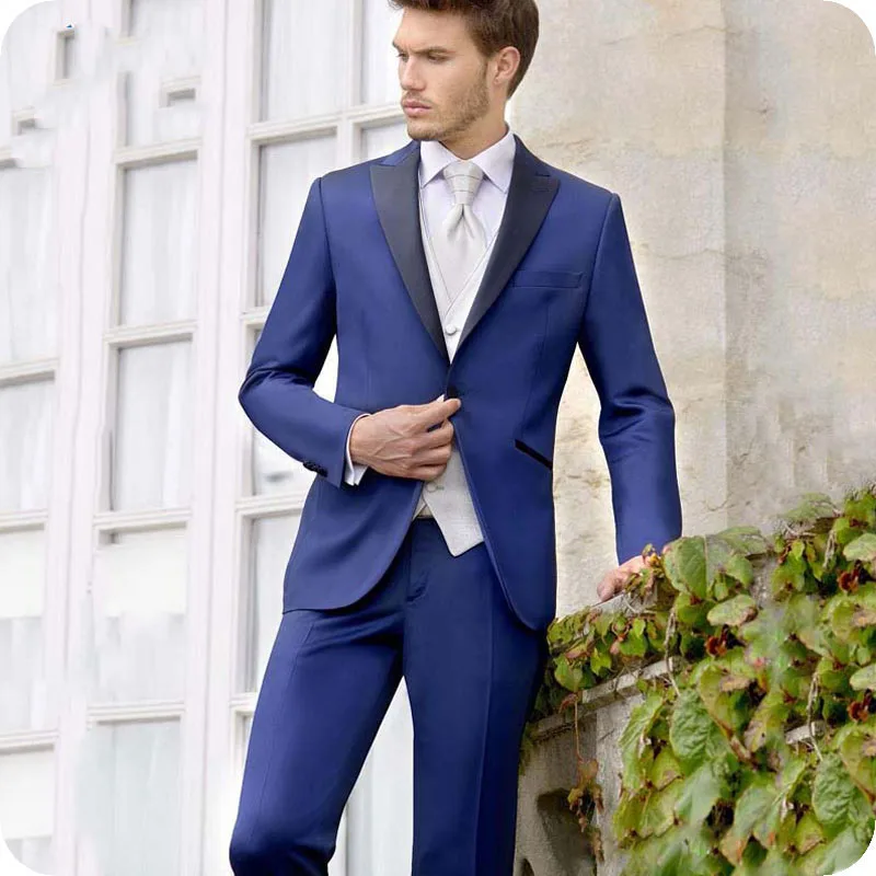 Royal Blue Men Suits for Wedding Suits Bridegroom Slim Fit Formal Prom Custom Made Blazer Tuxedo Best Man Costume Homme 3Pieces
Royal Blue Men Suits for Wedding Suits Bridegroom Slim Fit Formal Prom Custom Made Blazer Tuxedo Best Man Costume Homme 3Pieces