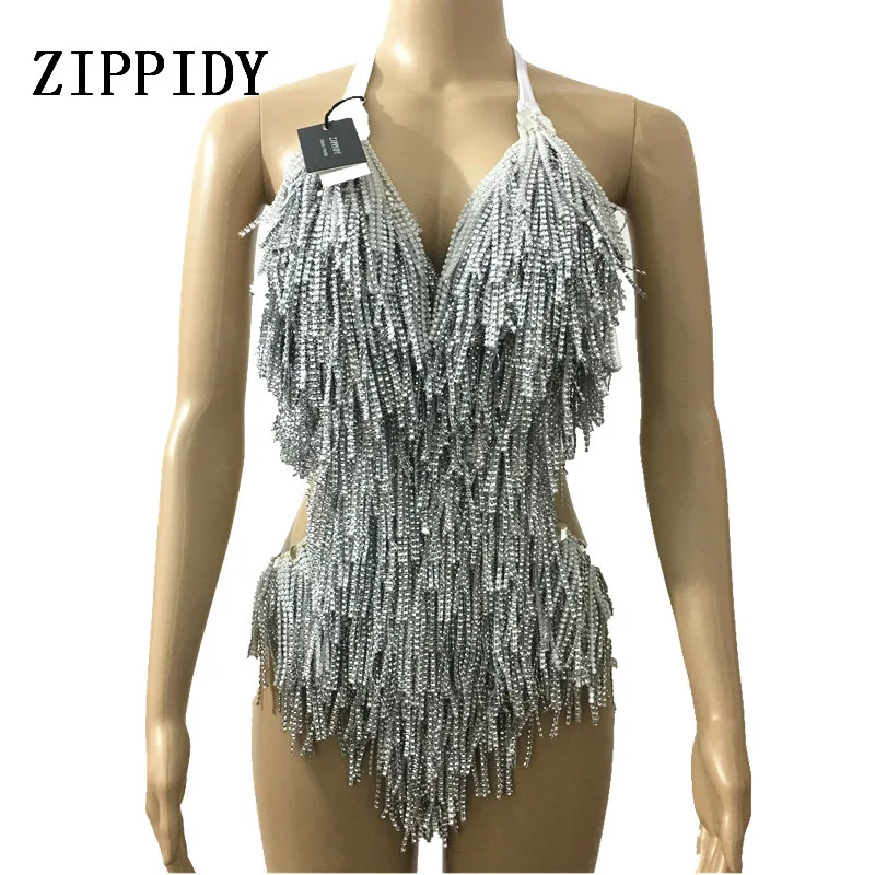 Sparkly Silver Tassel Bodysuit Nightclub Dress Stage Dance ClubWear Party Sexy Costume Stage Celebrate Women's Leotard Outfit
Sparkly Silver Tassel Bodysuit Nightclub Dress Stage Dance ClubWear Party Sexy Costume Stage Celebrate Women's Leotard Outfit