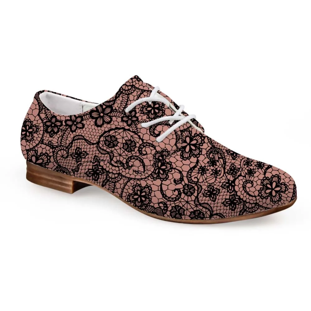 Noisydesigns Women Casual Business Dress Shoe Lace Pattern Print Girls Derby Loafers Leisure PU Leather Lace Up Oxfords shoes
Noisydesigns Women Casual Business Dress Shoe Lace Pattern Print Girls Derby Loafers Leisure PU Leather Lace Up Oxfords shoes