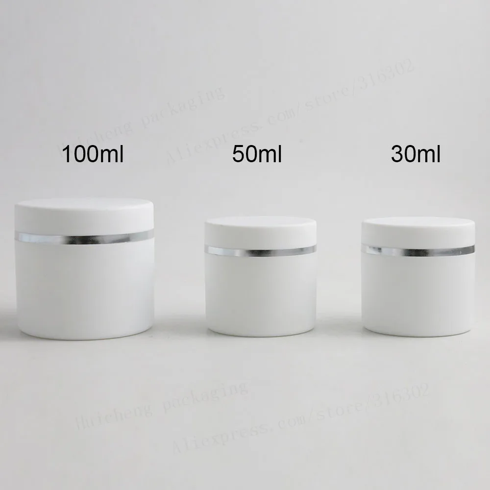 12X30g 50g 100g дорожные полипропиленовые белые матовые бутылки для Косметическая