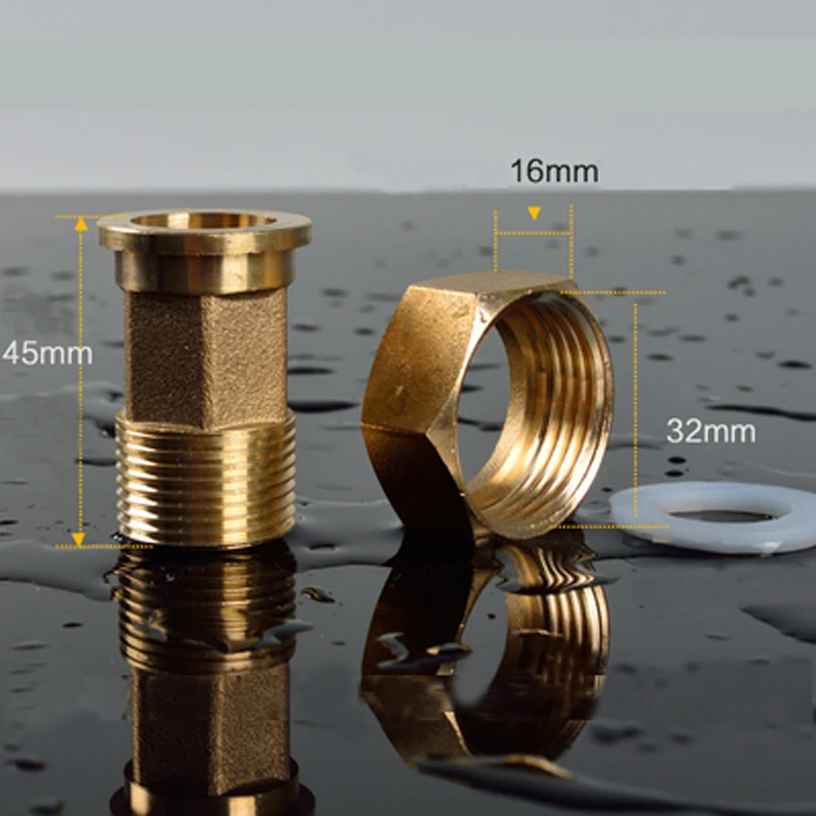 DN25 1" BSP Female Turn DN20 3/4" BSP Male Thread Brass Hex Reducer Pipe Fitting Pole Length 45mm Nut Height 16mm For Water Mete
DN25 1" BSP Female Turn DN20 3/4" BSP Male Thread Brass Hex Reducer Pipe Fitting Pole Length 45mm Nut Height 16mm For Water Mete