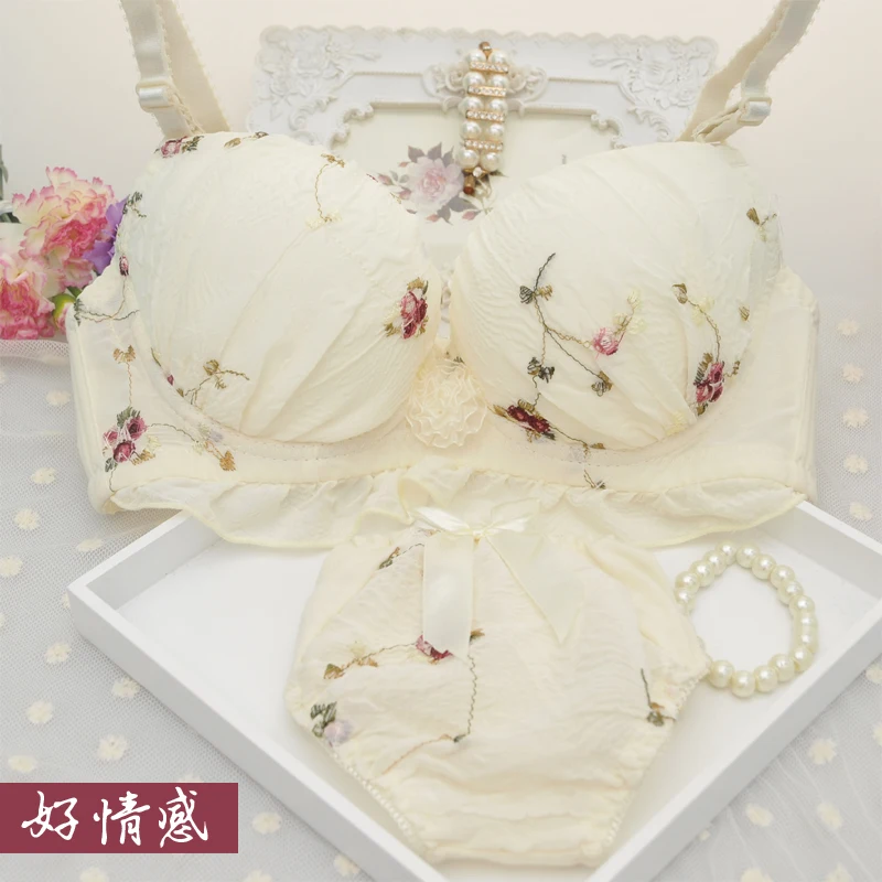 HQG. Japanese Girl Underwear Suit Girl Thin Bras Summer Sweet Beautiful Briefs Embroidery Bra Set Bras
HQG. Japanese Girl Underwear Suit Girl Thin Bras Summer Sweet Beautiful Briefs Embroidery Bra Set Bras
