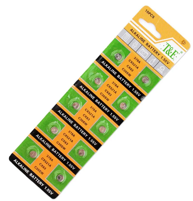 10 шт./лот новые долговечные часы 379 SR521SW D379 SR63 V379 AG0 батарейки и монеты сделанные в
