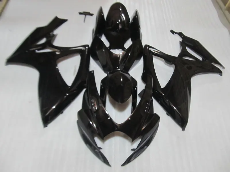 Комплект обтекателей под давлением для GSXR600 750 K6 06 07 GSXR 600 GSXR750 2006 2007 _ черный