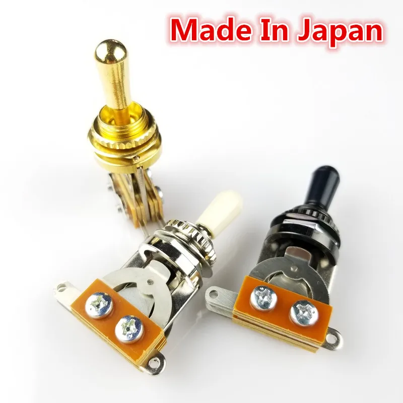 1 Piece 3-way Guitar Pickup Selector Toggle Switch Chrome Black Gold MADE IN Japan
1 Piece 3-way Guitar Pickup Selector Toggle Switch Chrome Black Gold MADE IN Japan
