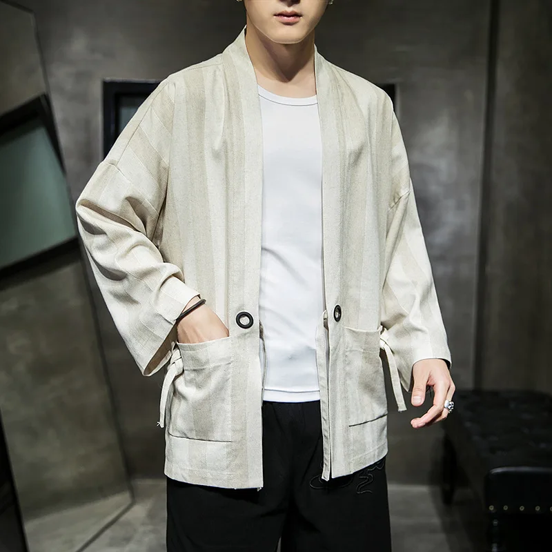 Men's high-grade Chinese wind cotton linen cardigan jacket summer new hanfu men's fashion Japanese top jacket dropshipping S-5XL
Men's high-grade Chinese wind cotton linen cardigan jacket summer new hanfu men's fashion Japanese top jacket dropshipping S-5XL