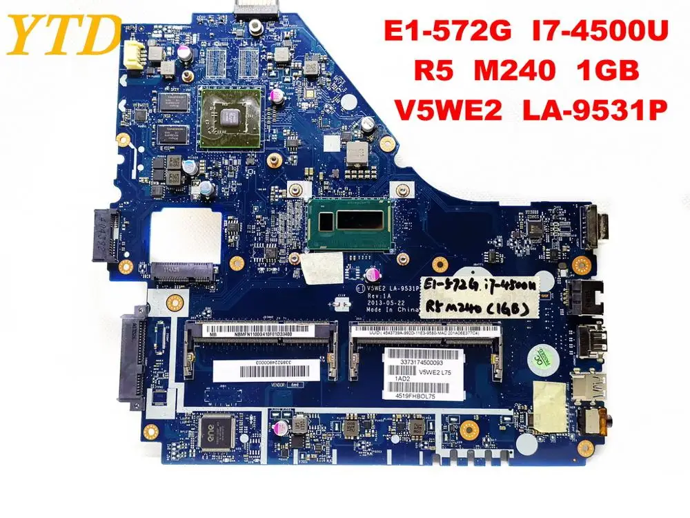 Оригинальный Для ACER E5-572G Материнская плата ноутбука E1-572G I7-4500U R5 M240 1 ГБ V5WE2 LA-9531P испытанное хорошее Бесплатная доставка
Оригинальный Для ACER E5-572G Материнская плата ноутбука E1-572G I7-4500U R5 M240 1 ГБ V5WE2 LA-9531P испытанное хорошее Бесплатная доставка
