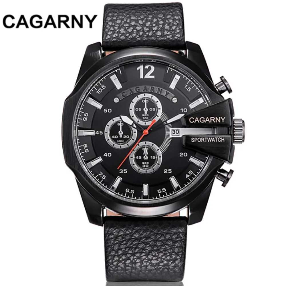 CAGARNY Men Fashion quartz Watches Leather Strap Watches Man Sport Military waterproof Fashion Wristwatches Relogio Masculino
CAGARNY Men Fashion quartz Watches Leather Strap Watches Man Sport Military waterproof Fashion Wristwatches Relogio Masculino