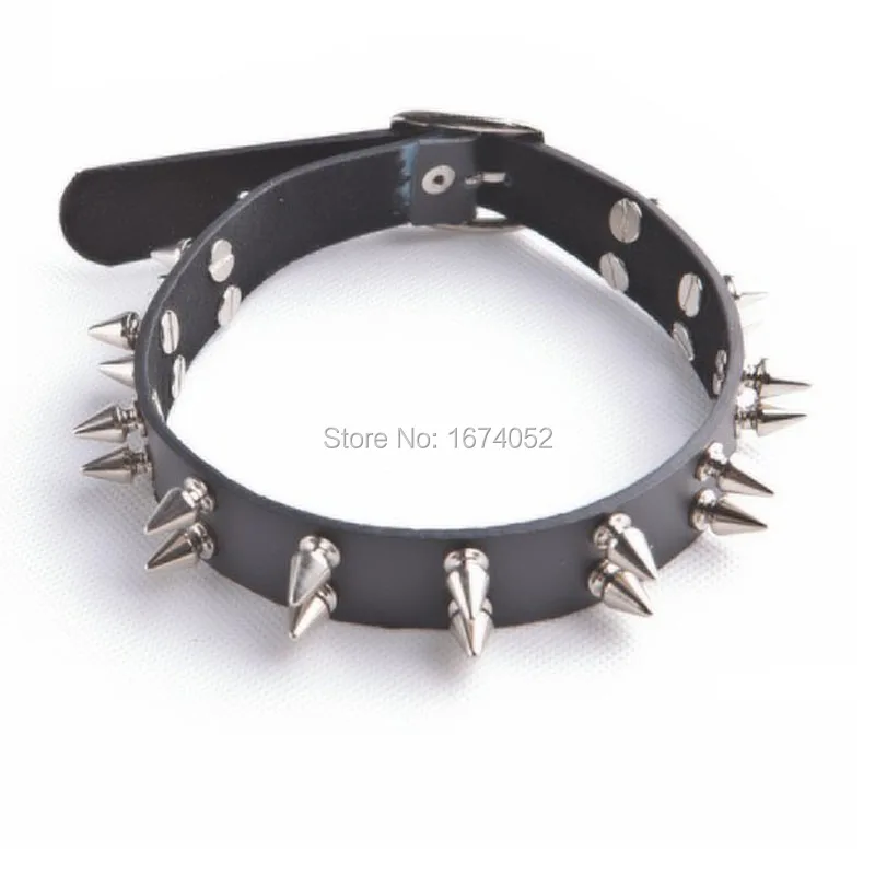 Fashion Harajuku 100% Handcrafted Punk Fetish Girl Women Double Line Spiked Collar Spiked Choker Leather Collar Necklace
Fashion Harajuku 100% Handcrafted Punk Fetish Girl Women Double Line Spiked Collar Spiked Choker Leather Collar Necklace