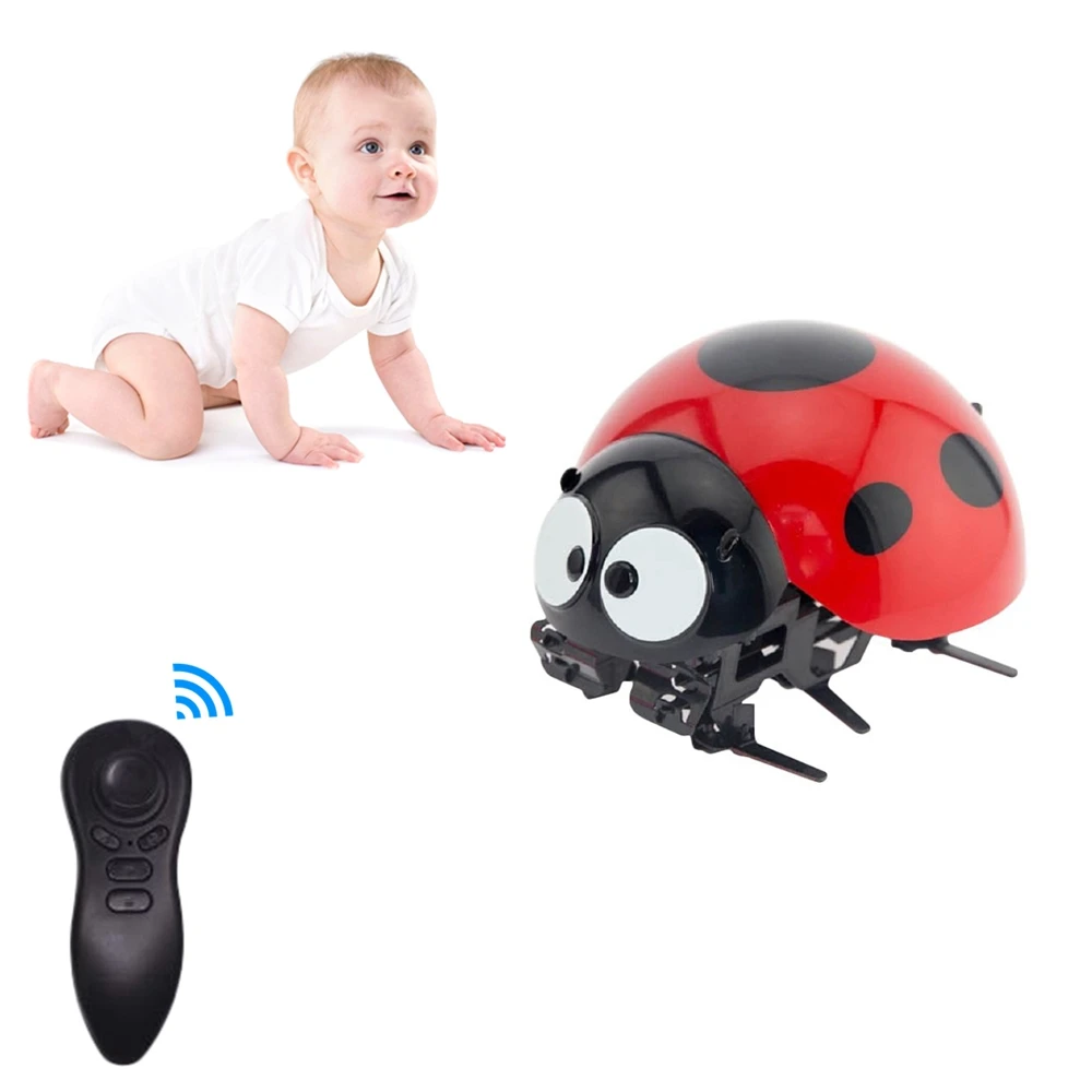 Remote Control Flies Ladybug Bee Simulation Insects Toy Smart The Seven Star Ladybird Toys Children Kids |