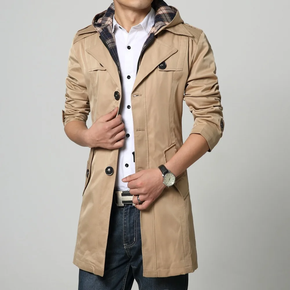 Spring & autumn plus size men Trench long-sleeve turn-down collar loose Single Breasted jacket big size coat with hooded 6xl
Spring & autumn plus size men Trench long-sleeve turn-down collar loose Single Breasted jacket big size coat with hooded 6xl