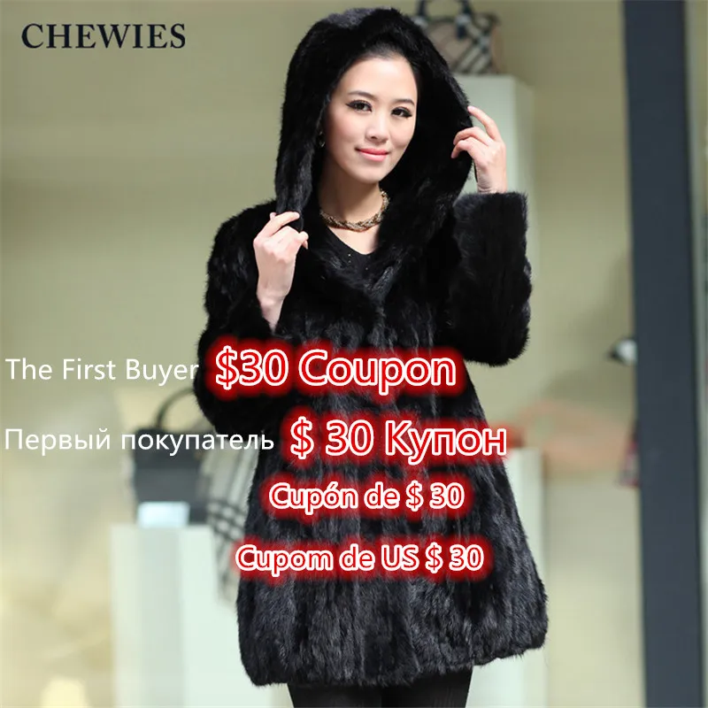 CHEWIES Natural Mink Coat Women Real Fur Jacket With Hood Winter Mink Pockets Outerwear Oversize Coat New Arrival New Store 3.1
CHEWIES Natural Mink Coat Women Real Fur Jacket With Hood Winter Mink Pockets Outerwear Oversize Coat New Arrival New Store 3.1
