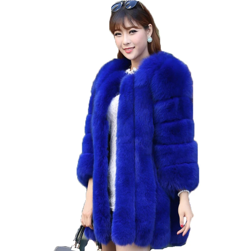 2023 S-4XL Winter Luxury Faux Fox Fur Coat Slim Long Pink Red Blue Faux Fur Jacket Women Fake Fur Coats manteau fourrure
2023 S-4XL Winter Luxury Faux Fox Fur Coat Slim Long Pink Red Blue Faux Fur Jacket Women Fake Fur Coats manteau fourrure