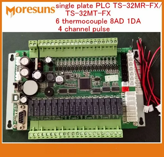 Fast Free Ship New single plate PLC TS-32MR-FX/TS-32MT-FX 6 thermocouple 8AD 1DA 4 channel pulse PLC Board
Fast Free Ship New single plate PLC TS-32MR-FX/TS-32MT-FX 6 thermocouple 8AD 1DA 4 channel pulse PLC Board