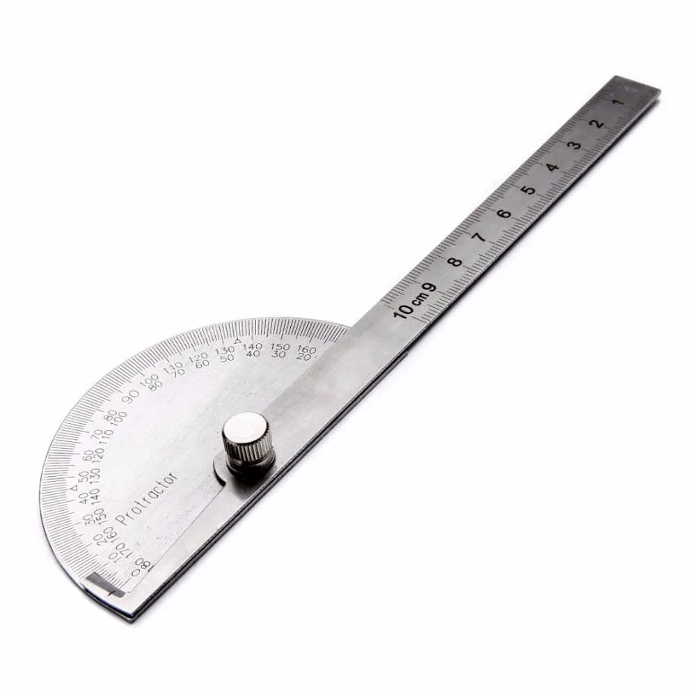 1pcs Stainless Steel Protractor Angle Finder 180 Degree Adjustable Woodworking Measurement Protractor Ruler Caliper Gauge
1pcs Stainless Steel Protractor Angle Finder 180 Degree Adjustable Woodworking Measurement Protractor Ruler Caliper Gauge