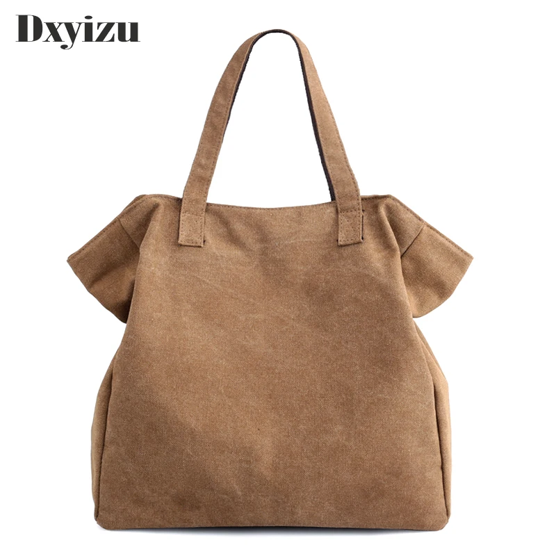 Vintage Women Handbag Casual Large Capacity Shoulder Bag Big Size Simple Design Canvas Tote Girl's Travel Bags Bolsa Sac A Main
Vintage Women Handbag Casual Large Capacity Shoulder Bag Big Size Simple Design Canvas Tote Girl's Travel Bags Bolsa Sac A Main