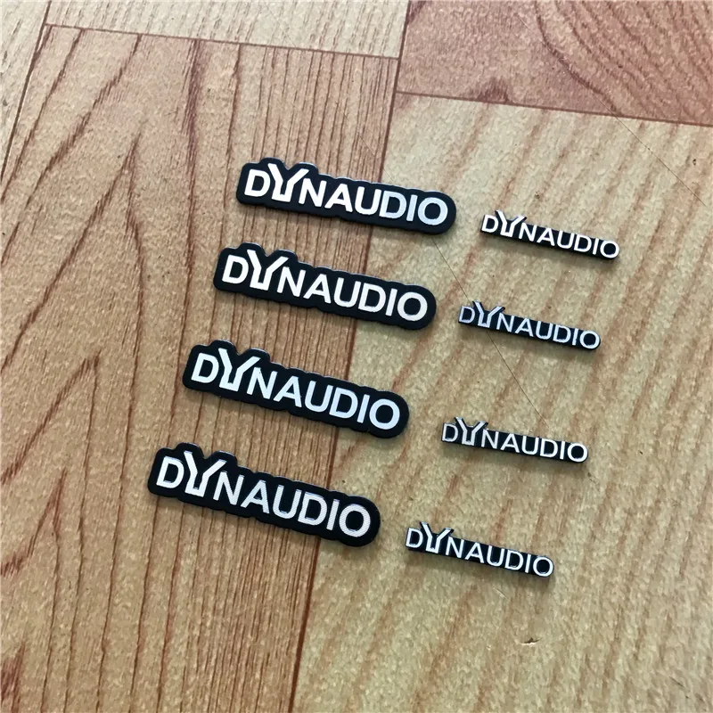 4х динамик DYNAUDIO алюминиевая 3D наклейка труба гудок звуковые буквы наклейки