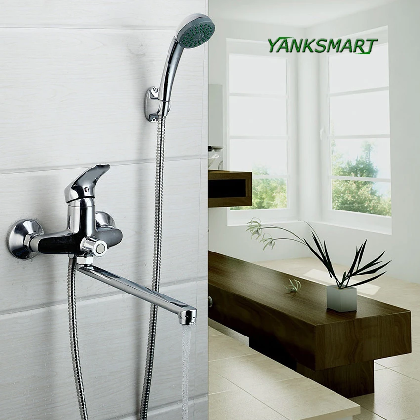 YANKSMART RU Stock Bathroom shower Set Mixer Long Nose Outlet Stainless Steel Brass Shower Faucet Shower Tap Shower Set Faucet
YANKSMART RU Stock Bathroom shower Set Mixer Long Nose Outlet Stainless Steel Brass Shower Faucet Shower Tap Shower Set Faucet